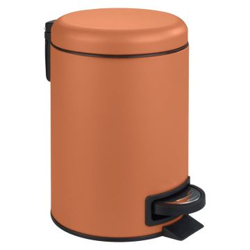 Coș cu pedală pentru baie Wenko Leman, 3 l, portocaliu Coș cu pedală pentru baie Wenko Leman, 3 l, portocaliu