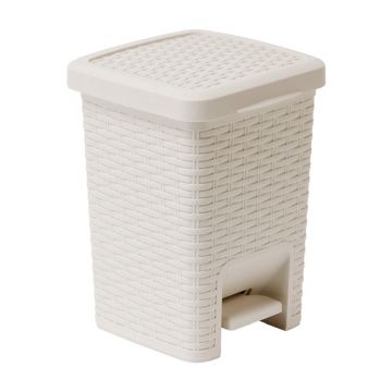 Coș cu pedale pentru baie Addis Rattan Pedal Bin Calico, 6 l, crem Coș cu pedale pentru baie Addis Rattan Pedal Bin Calico, 6 l, crem