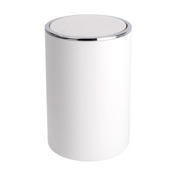 Coș de gunoi alb din plastic 5 l Inca – Wenko Coș de gunoi alb din plastic 5 l Inca – Wenko