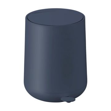 Coș de gunoi albastru închis cu pedală din plastic 5 l Nova – Zone Coș de gunoi albastru închis cu pedală din plastic 5 l Nova – Zone