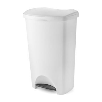 Coș de gunoi cu pedală și capac Addis, 41 x 33 x 62,5 cm, alb Coș de gunoi cu pedală și capac Addis, 41 x 33 x 62,5 cm, alb