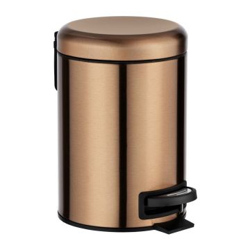 Coș de gunoi cu pedală Wenko Leman, 3 l, arămiu Coș de gunoi cu pedală Wenko Leman, 3 l, arămiu