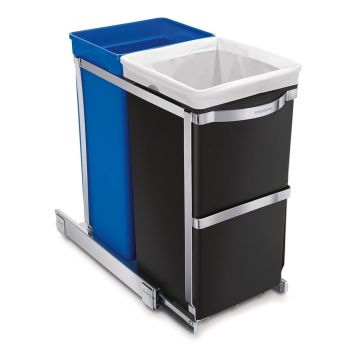 Coș de gunoi din plastic 35 l Dual - simplehuman Coș de gunoi din plastic 35 l Dual - simplehuman