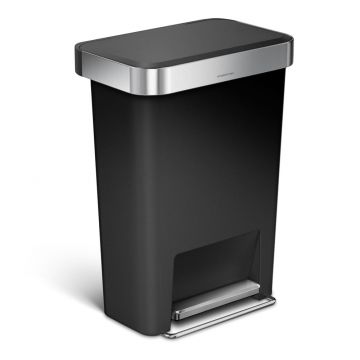 Coș de gunoi din plastic cu pedală 45 l - simplehuman Coș de gunoi din plastic cu pedală 45 l - simplehuman