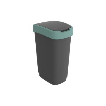 Coș de gunoi din plastic reciclat 50 l Twist - Rotho Coș de gunoi din plastic reciclat 50 l Twist - Rotho