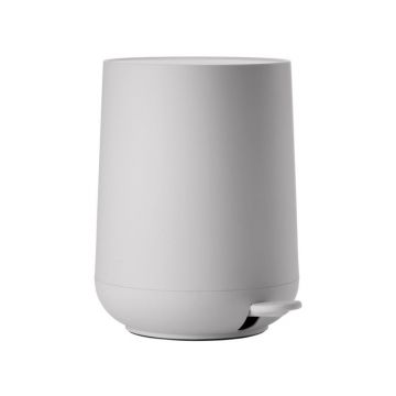 Coș de gunoi gri deschis cu pedală din plastic 5 l Nova – Zone Coș de gunoi gri deschis cu pedală din plastic 5 l Nova – Zone