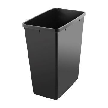 Coș de gunoi negru din plastic 40 l – Addis Coș de gunoi negru din plastic 40 l – Addis