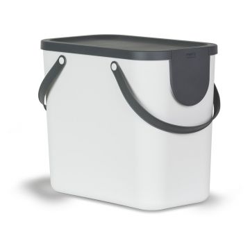 Coș de gunoi pentru deșeuri sortate din plastic reciclat 25 L Albula - Rotho Coș de gunoi pentru deșeuri sortate din plastic reciclat 25 L Albula - Rotho