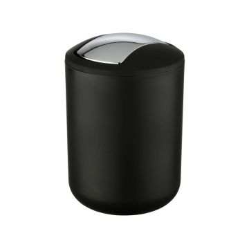 Coș de gunoi Wenko Brasil S, înălțime 21 cm, negru Coș de gunoi Wenko Brasil S, înălțime 21 cm, negru