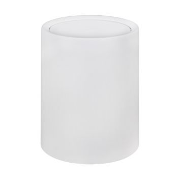 Cos de gunoi cu capac batant, Wenko, Atri, 6 L, 21 x 25.5 x 21 cm, polipropilena, alb