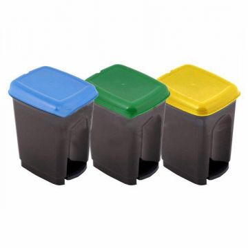 Cos de gunoi cu pedala colectare selectiva  17 L  Caro