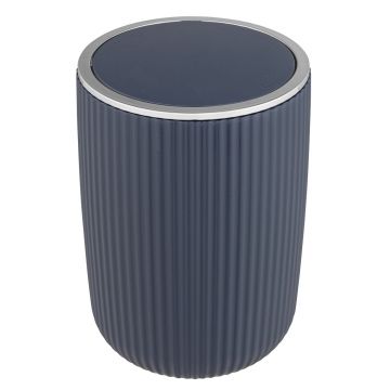 Cos de gunoi, Wenko, Agropoli L, 5.5 L, 19 x 27 x 19 cm, plastic, bleumarin