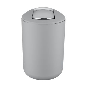 Cos de gunoi, Wenko, Brasil L Grey, 19.5 x 31 cm, 6.5 L, plastic, gri