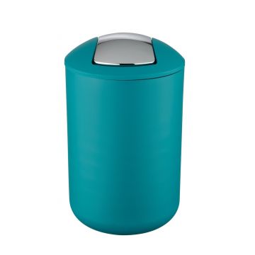Cos de gunoi, Wenko, Brasil L Petrol, 19.5 x 31 cm, 6.5 L, plastic, verde inchis