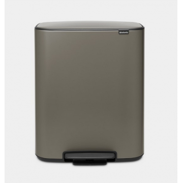 Cos gunoi Bo cu pedala  2 x 30L - Platina