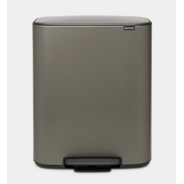 Cos gunoi Bo cu pedala  60L - Platina