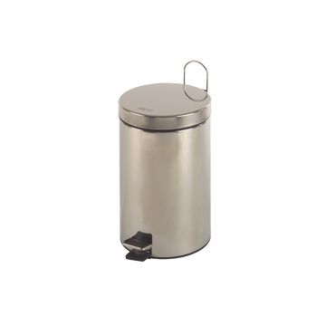 Cos gunoi circular 12L  cu pedala si maner exterior  inox satinat  Mediclinics