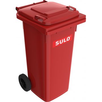 Europubela din material plastic  240 l culoare rosu SULO - Transport inclus