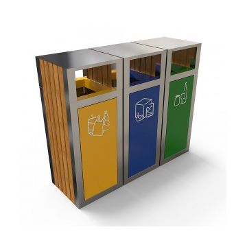 KUOKIO AS Set moderna de reciclare cu decor din lemn