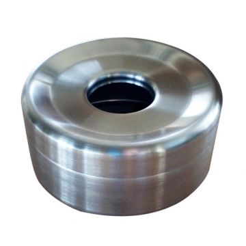 Scrumiera din otel inoxidabil  cu capac  15 cm​