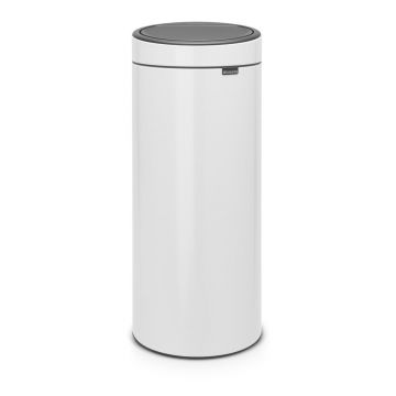 Coș de gunoi alb cu senzori de atingere din oțel 30 l Touch Bin – Brabantia Coș de gunoi alb cu senzori de atingere din oțel 30 l Touch Bin – Brabantia