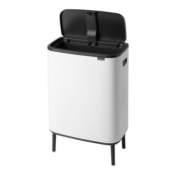 Coș de gunoi alb cu senzori de atingere din oțel 60 l Bo Touch Bin Hi – Brabantia Coș de gunoi alb cu senzori de atingere din oțel 60 l Bo Touch Bin Hi – Brabantia