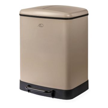 Coș de gunoi bej de reciclat/cu pedală din metal 24 l Wonda – Mette Ditmer Denmark Coș de gunoi bej de reciclat/cu pedală din metal 24 l Wonda – Mette Ditmer Denmark