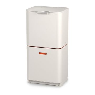 Coș de gunoi bej de reciclat din oțel 60 l Totem Max – Joseph Joseph Coș de gunoi bej de reciclat din oțel 60 l Totem Max – Joseph Joseph