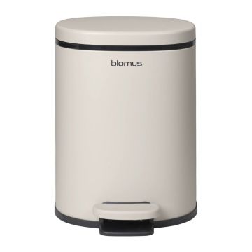 Coș de gunoi crem cu pedală din oțel 5 l Para – Blomus