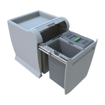 Coș de gunoi de plastic pentru deșeuri sortate/încorporat 12 + 8 + 8 l City - Elletipi Coș de gunoi de plastic pentru deșeuri sortate/încorporat 12 + 8 + 8 l City - Elletipi