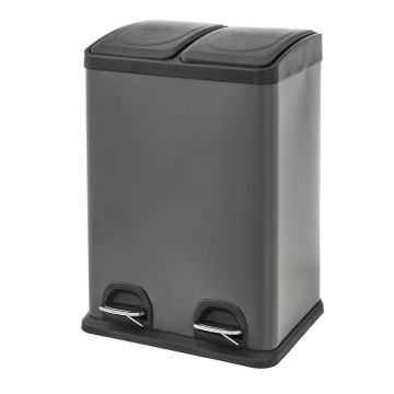 Coș de gunoi de reciclat/cu pedală din oțel inoxidabil 40 l Litros – Casa Selección Coș de gunoi de reciclat/cu pedală din oțel inoxidabil 40 l Litros – Casa Selección