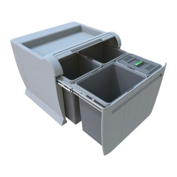 Coș de gunoi din plastic pentru deșeuri sortate/încorporat 18 + 12 + 12 + 8 l City - Elletipi Coș de gunoi din plastic pentru deșeuri sortate/încorporat 18 + 12 + 12 + 8 l City - Elletipi