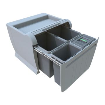 Coș de gunoi încorporat pentru deșeuri sortate 18 + 18 + 8 + 8 l City – Elletipi Coș de gunoi încorporat pentru deșeuri sortate 18 + 18 + 8 + 8 l City – Elletipi