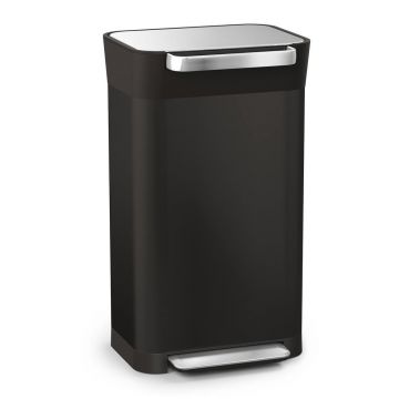 Coș de gunoi negru cu pedală din oțel 30 l Titan – Joseph Joseph Coș de gunoi negru cu pedală din oțel 30 l Titan – Joseph Joseph