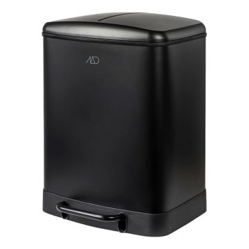 Coș de gunoi negru de reciclat/cu pedală din metal 24 l Wonda – Mette Ditmer Denmark Coș de gunoi negru de reciclat/cu pedală din metal 24 l Wonda – Mette Ditmer Denmark