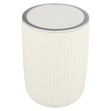 Coș de gunoi Wenko Agropoli, înălțime 27 cm, crem