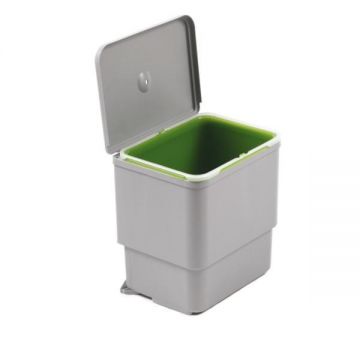 Cos de gunoi Sesamo incorporabil in dulap, cu 1 compartiment x 16 L, pentru corp de 450 mm L - Maxdeco