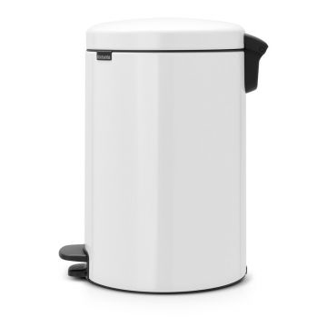 Coș de gunoi alb cu pedală din oțel 20 l NewIcon – Brabantia Coș de gunoi alb cu pedală din oțel 20 l NewIcon – Brabantia