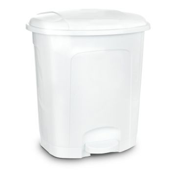 Coș de gunoi alb cu pedală din plastic 3 l – Orion Coș de gunoi alb cu pedală din plastic 3 l – Orion
