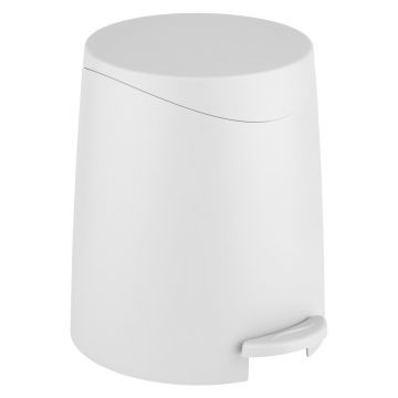 Coș de gunoi alb cu pedală din plastic 3 l Portes – Allstar Coș de gunoi alb cu pedală din plastic 3 l Portes – Allstar