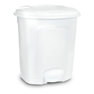 Coș de gunoi alb cu pedală din plastic 5,5 l – Orion Coș de gunoi alb cu pedală din plastic 5,5 l – Orion