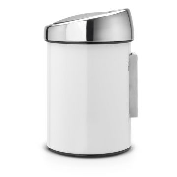 Coș de gunoi alb cu senzori de atingere din oțel 3 l Touch Bin – Brabantia Coș de gunoi alb cu senzori de atingere din oțel 3 l Touch Bin – Brabantia