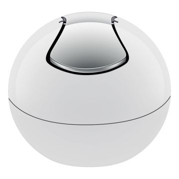 Coș de gunoi alb din plastic 1 l Bowl – Spirella Coș de gunoi alb din plastic 1 l Bowl – Spirella