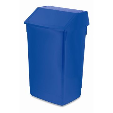 Coș de gunoi albastru de reciclat din plastic 60 l – Addis Coș de gunoi albastru de reciclat din plastic 60 l – Addis