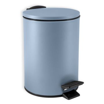 Coș de gunoi albastru deschis cu pedală din oțel 3 l Adelar – Spirella Coș de gunoi albastru deschis cu pedală din oțel 3 l Adelar – Spirella