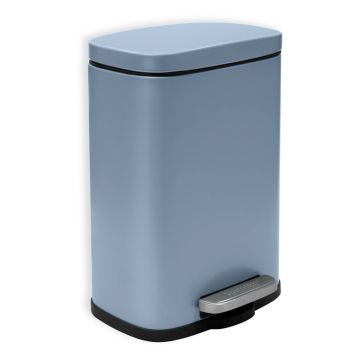 Coș de gunoi albastru deschis cu pedală din oțel 5 l Akira – Spirella Coș de gunoi albastru deschis cu pedală din oțel 5 l Akira – Spirella