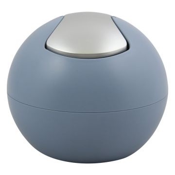 Coș de gunoi albastru deschis din plastic 1 l Bowl Matt – Spirella Coș de gunoi albastru deschis din plastic 1 l Bowl Matt – Spirella