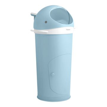 Coș de gunoi albastru deschis pentru scutece din plastic 25 l Whale – Kindsgut Coș de gunoi albastru deschis pentru scutece din plastic 25 l Whale – Kindsgut