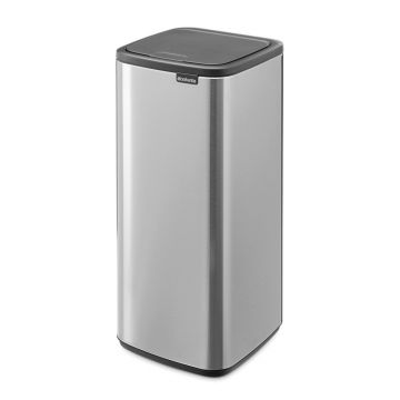 Coș de gunoi argintiu mat cu senzori de atingere din oțel 30 l Bo Touch – Brabantia