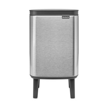 Coș de gunoi argintiu mat din oțel 4 l Bo Hi – Brabantia Coș de gunoi argintiu mat din oțel 4 l Bo Hi – Brabantia